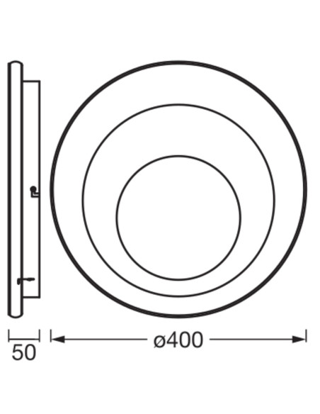 PLAFON ORBIS SPIRAL RDCL400 27W830CLDIM GR 