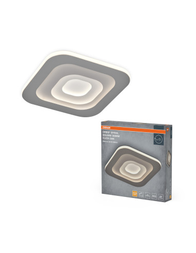 PLAFON ORBIS SPIRAL SQ 360 27W830 CLDIM GR 