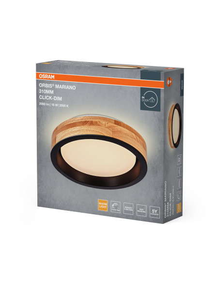 PLAFON ORBIS MARIANO 290 16W830CLICKD WDBK 