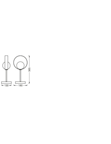 LAMPA STOŁOWA/BIURKOWA DECOR MEMPHIS TABLE BK GD G9 