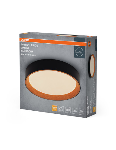 PLAFON ORBIS LARIOS 290 16W 830CLICKD WDBK 