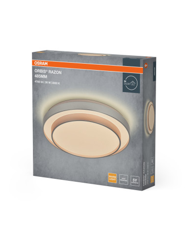 PLAFON ORBIS RAZON 485MM 36W 830 SI 