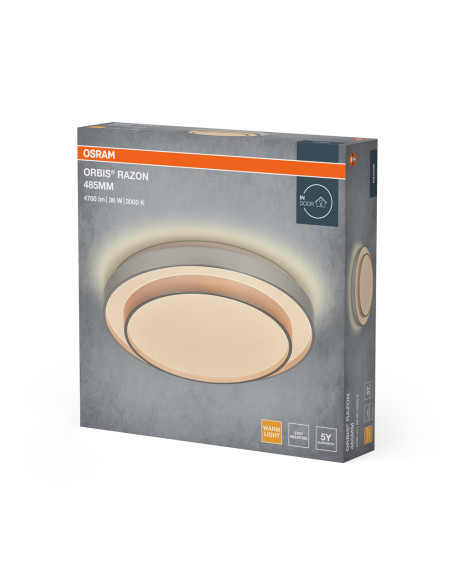 PLAFON ORBIS RAZON 485MM 36W 830 SI 