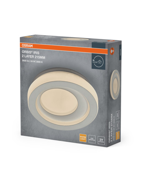 PLAFON ORBIS IRIS 2LAYER 215MM 24W 830 WT 