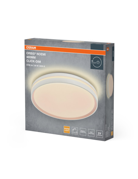 PLAFON ORBIS NOEMI 480MM 36W 830CLICKD WT 