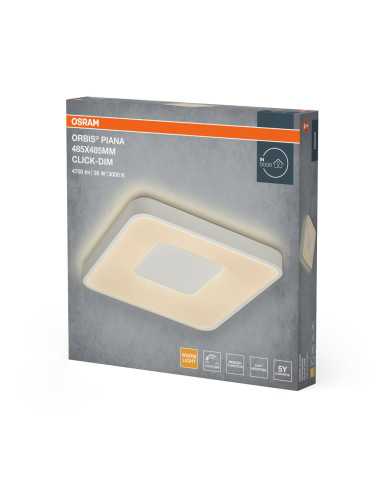 PLAFON ORBIS PIANA 485X485 36W830CLICKD WT 