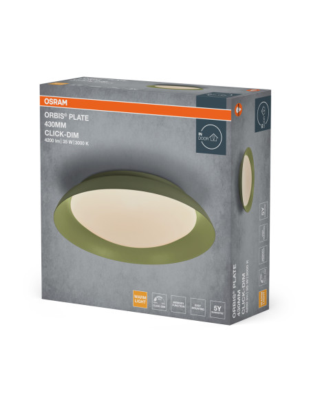 PLAFON ORBIS PLATE 430 35W830CLICKDIM GN 