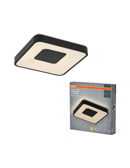 PLAFON ORBIS PIANA 380X380 24W830CLICKD BK 