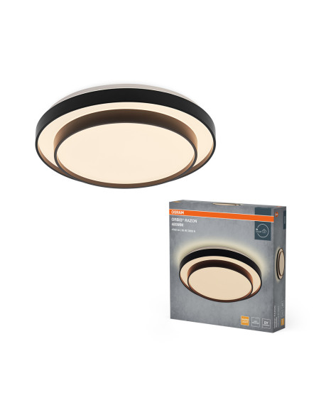 PLAFON ORBIS RAZON 485MM 36W 830 BK 