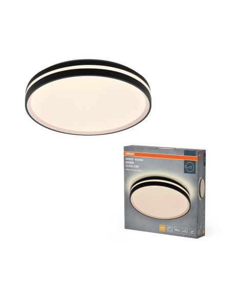 PLAFON ORBIS NOEMI 480MM 36W 830CLICKD BK 