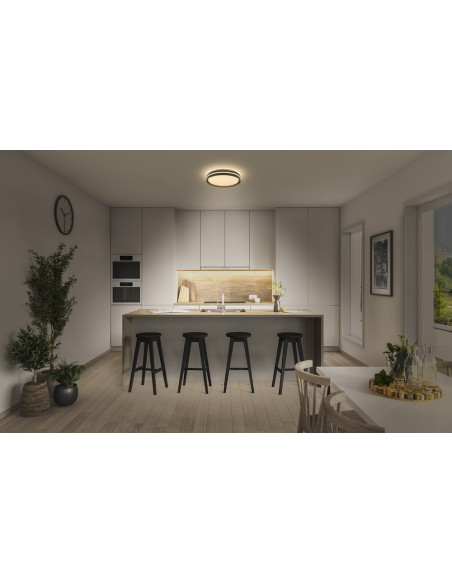 PLAFON ORBIS NOEMI 285MM 16W 830CLICKD BK 