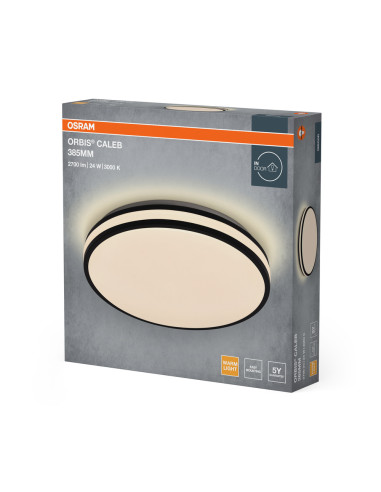 PLAFON ORBIS CALEB 385MM 24W 830 BK 
