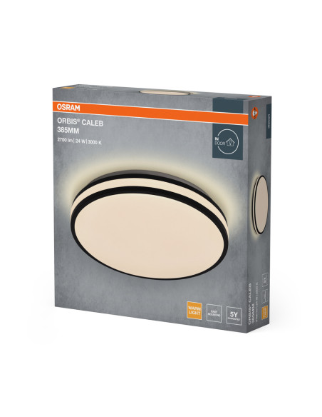 PLAFON ORBIS CALEB 385MM 24W 830 BK 