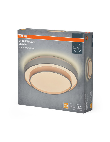 PLAFON ORBIS RAZON 385MM 24W 830 SI 