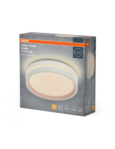 PLAFON ORBIS NOEMI 285MM 16W 830CLICKD WT 