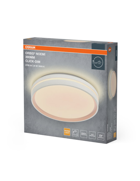 PLAFON ORBIS NOEMI 390MM 24W 830CLICKD WT 