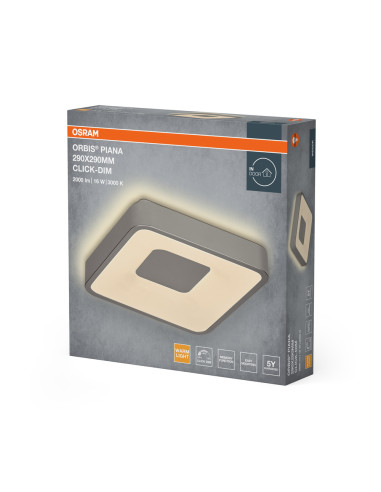 PLAFON ORBIS PIANA 290X290 16W830CLICKD SI 