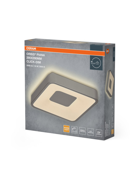 PLAFON ORBIS PIANA 290X290 16W830CLICKD SI 