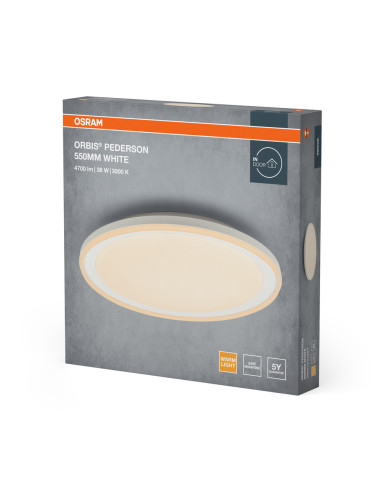 PLAFON ORBIS PEDERSON 550MM 36W 830 WT    