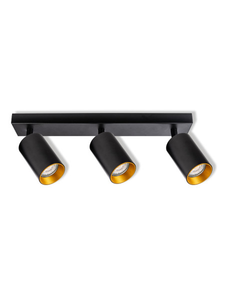 LAMPA NATYNKOWA DECOR SPOT ETERNAL 3XGU10 BK/GD EUE 