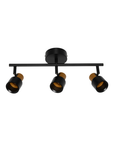 LAMPA NATYNKOWA DECOR SPOT SECTORAL 3XGU10GD/BK EUE 