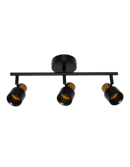 LAMPA NATYNKOWA DECOR SPOT SECTORAL 3XGU10GD/BK EUE 