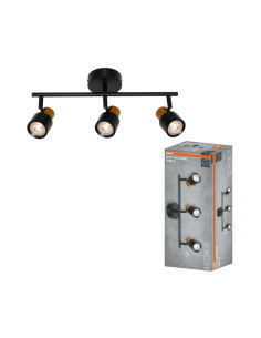 LAMPA NATYNKOWA DECOR SPOT SECTORAL 3XGU10GD/BK EUE 