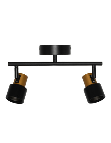 LAMPA NATYNKOWA DECOR SPOT SECTORAL 2XGU10 GD/BKEUE 