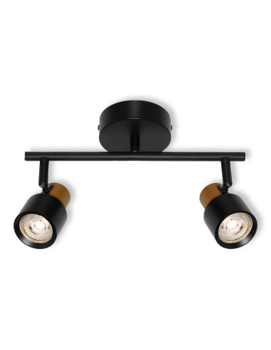 LAMPA NATYNKOWA DECOR SPOT SECTORAL 2XGU10 GD/BKEUE 