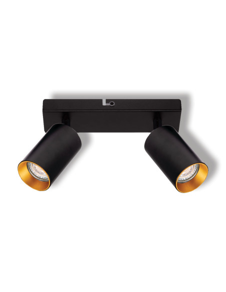 LAMPA NATYNKOWA DECOR SPOT ETERNAL 2XGU10 BK/GD EUE 