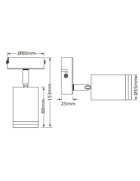 KINKIET DECOR SPOT PULSE 1XGU10 RD WT EUE 