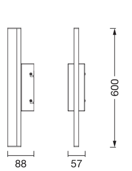 KINKIET ORBIS MIRROR 60CM CLICKCCTDIMIP44WT 