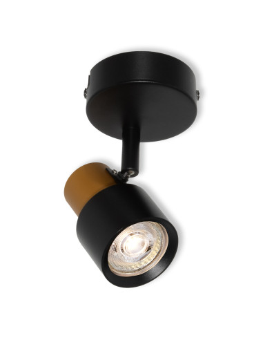 KINKIET DECOR SPOT SECTORAL 1XGU10 GD/BKEUE 