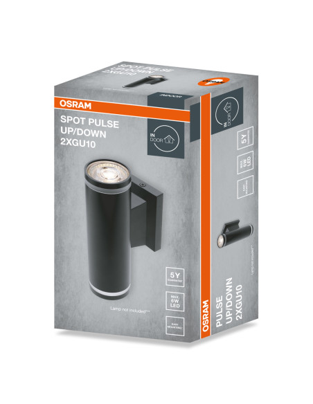 KINKIET DECOR SPOT PULSE UP/DOWN2XGU10BKEUE 