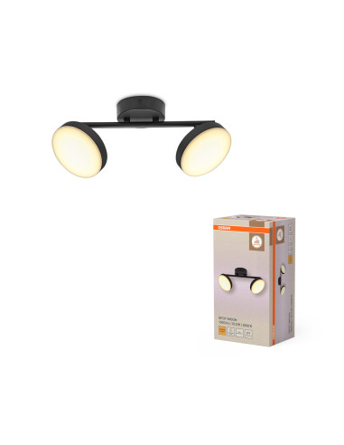 LAMPA NATYNKOWA DECOR SPOT MOON 2SPOT 10.5W 830 BK 