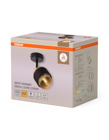 KINKIET DECOR SPOT HORNET 1X2.8W 827 E14 