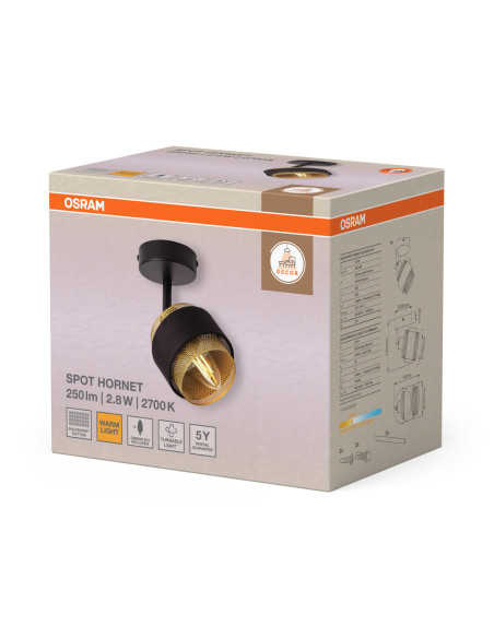 KINKIET DECOR SPOT HORNET 1X2.8W 827 E14 