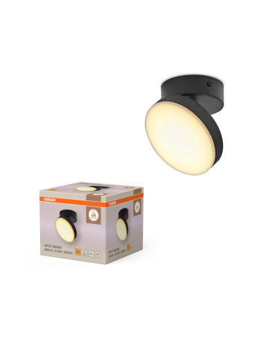 LAMPA NATYNKOWA DECOR SPOT MOON 1SPOT W 5.8W 830 BK 