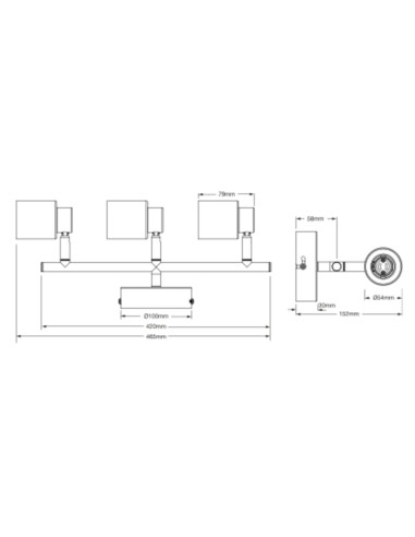 LAMPA NATYNKOWA DECOR SPOT PRIMAL 3XGU10 WT EUE 
