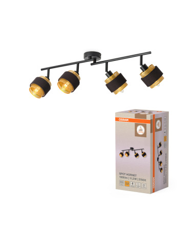 LAMPA NATYNKOWA DECOR SPOT HORNET 4X2.8W 827 E14 