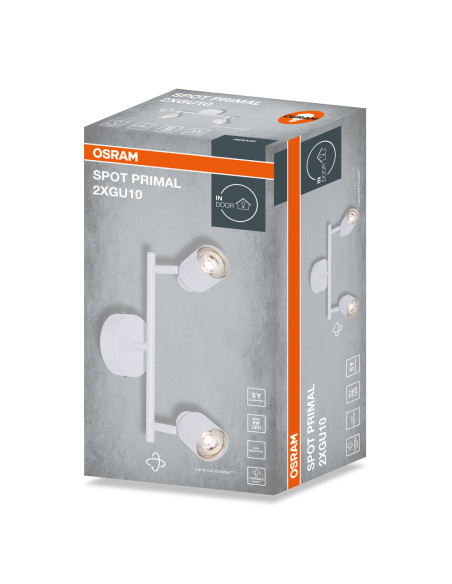 LAMPA NATYNKOWA DECOR SPOT PRIMAL 2XGU10 WT EUE 