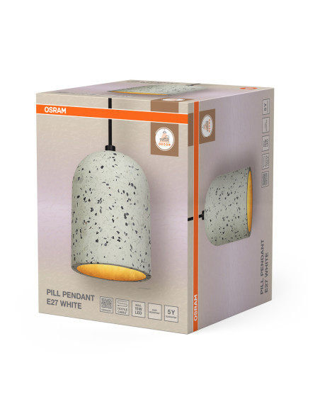 LAMPA WISZĄCA DECOR PILL PENDANT 1XE27 WT 