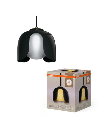 LAMPA WISZĄCA DECOR COROLLE PENDANT E27 BK 