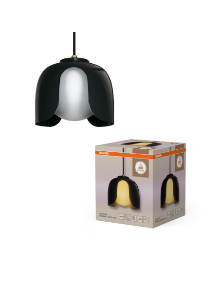 LAMPA WISZĄCA DECOR COROLLE PENDANT E27 BK 