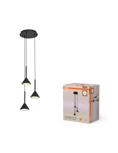 LAMPA WISZĄCA DECOR FUJI 3XPENDANT PL 13W 930 BK 