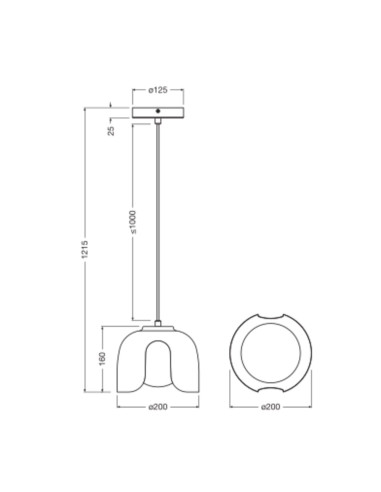 LAMPA WISZĄCA DECOR COROLLE PENDANT E27 GN 