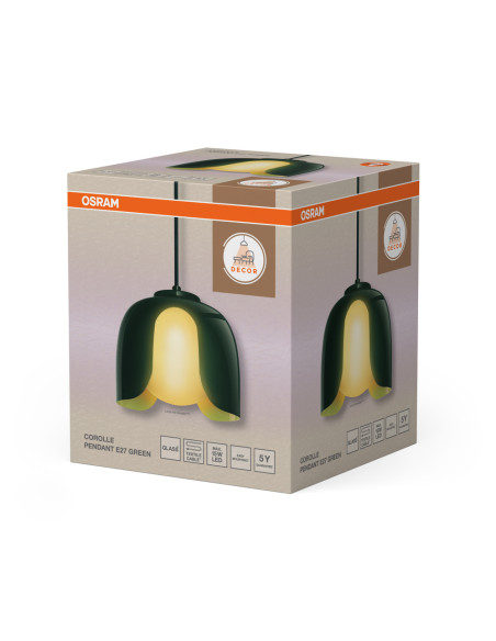 LAMPA WISZĄCA DECOR COROLLE PENDANT E27 GN 