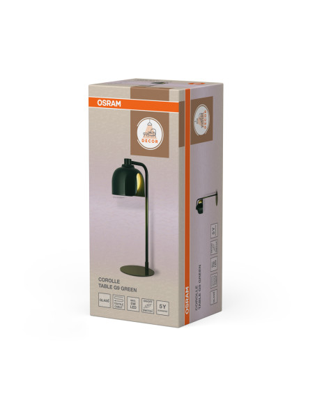 LAMPA STOŁOWA/BIURKOWA DECOR COROLLE TABLE G9 GN 