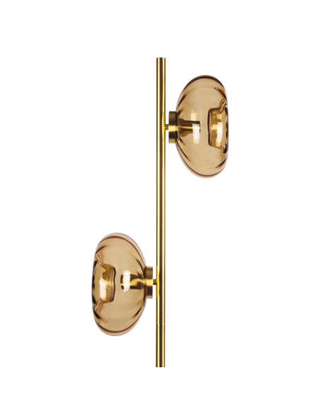 LAMPA PODŁOGOWA DECOR GOLD GLASS FLOOR 2XE14 