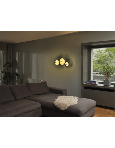 KINKIET DECOR PLISSEE WALL 3xE27 BG 